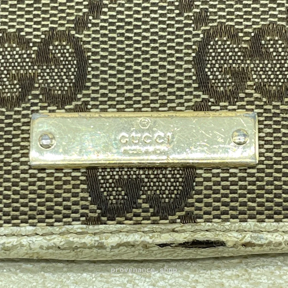 🔴 Gucci GG Canvas Long Wallet - White - Picture 2 of 11